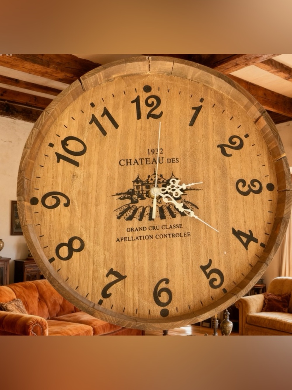 Beautiful vintage wooden clock